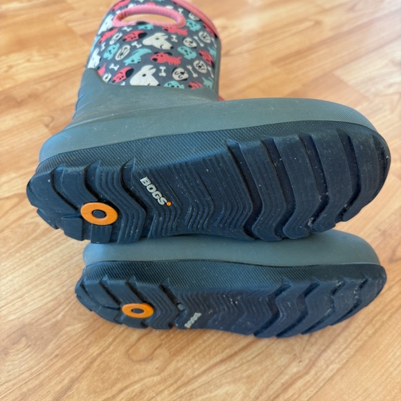 Dog print kids bog boots size 1 - Picture 3 of 4